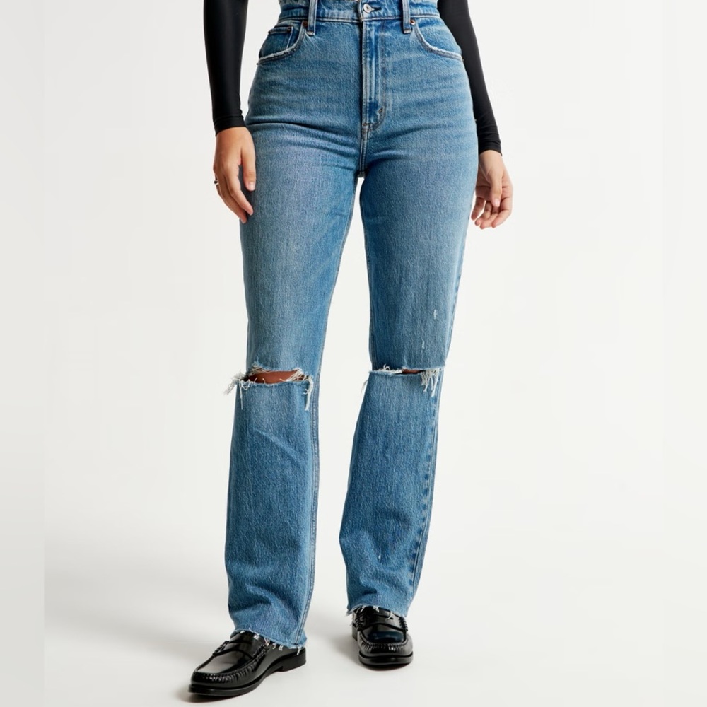 Abercrombie 90s straight curve love jeans